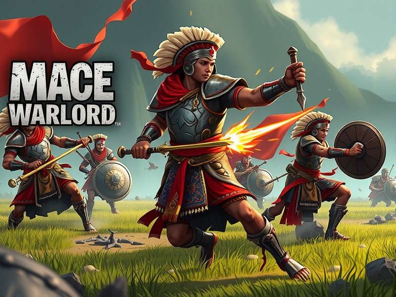Mace Warlord game hero image showing characters in traditional Indian armor
